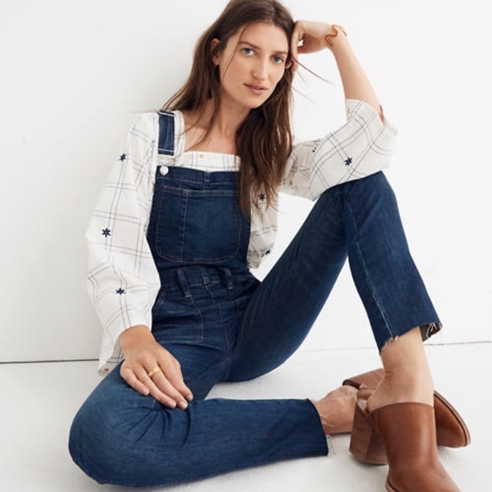 Madewell Women's Blue Denim Overalls